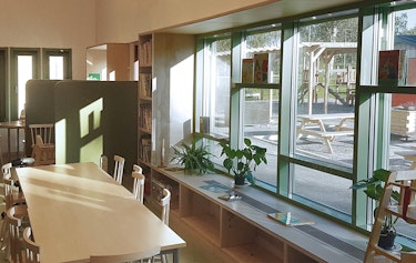 InteriÃ¶rt, FÃ¶nsterparti i matsal