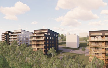 Panoramavy Ã¶ver alla husen