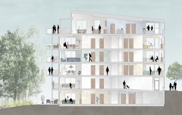 Sektion genom byggnaden