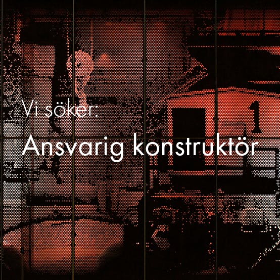 Vi söker en ansvarig konstruktör