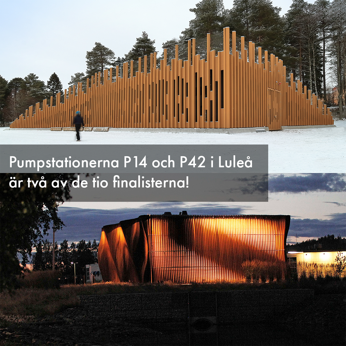 Två av våra projekt nominerade till Övre Norrlands Arkitekturpris 2024!